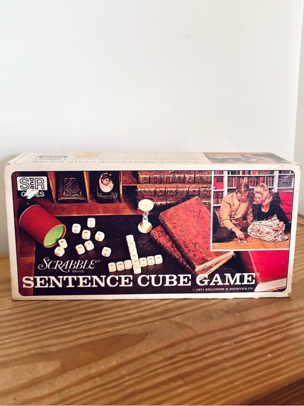 VTG 1971 Scrabble Sentence Cube Game